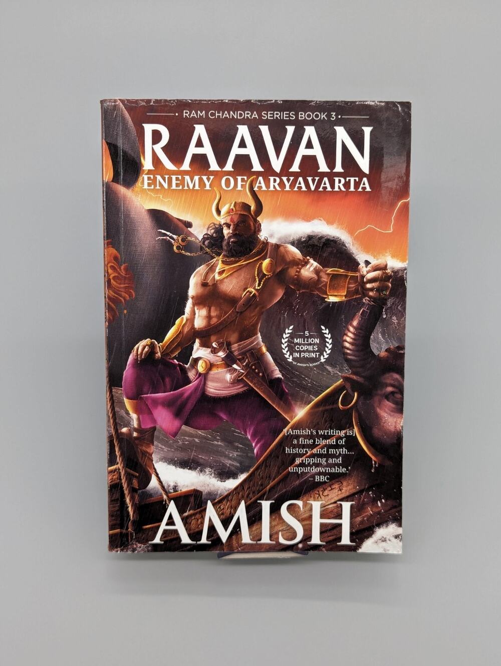 Raavan Enemy of Aryavarta Book 3 of Ram Chandra Series by Tripathi Signed Book